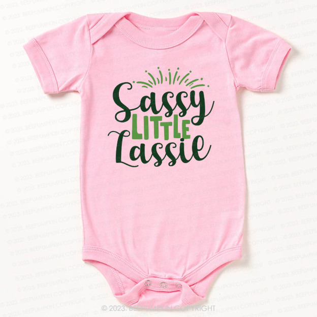 Sassy Little Lassie St.Patricks Day Bodysuit For Baby