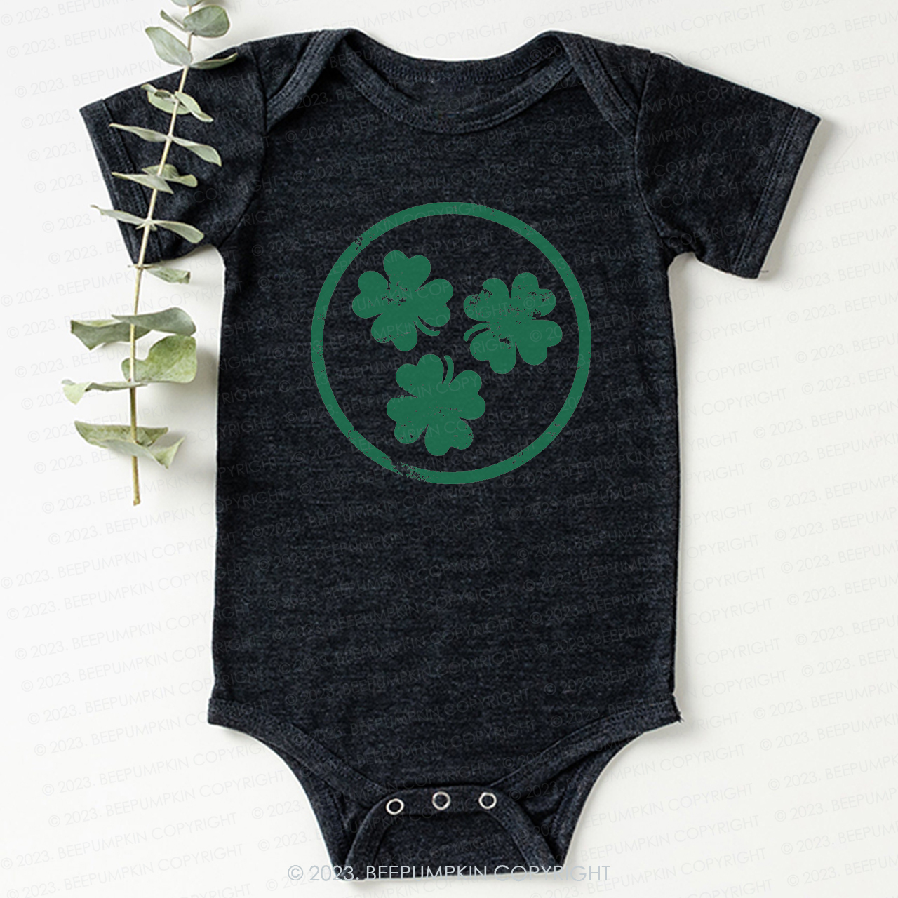 Ring Shamrock St.Patricks Day Bodysuit For Baby
