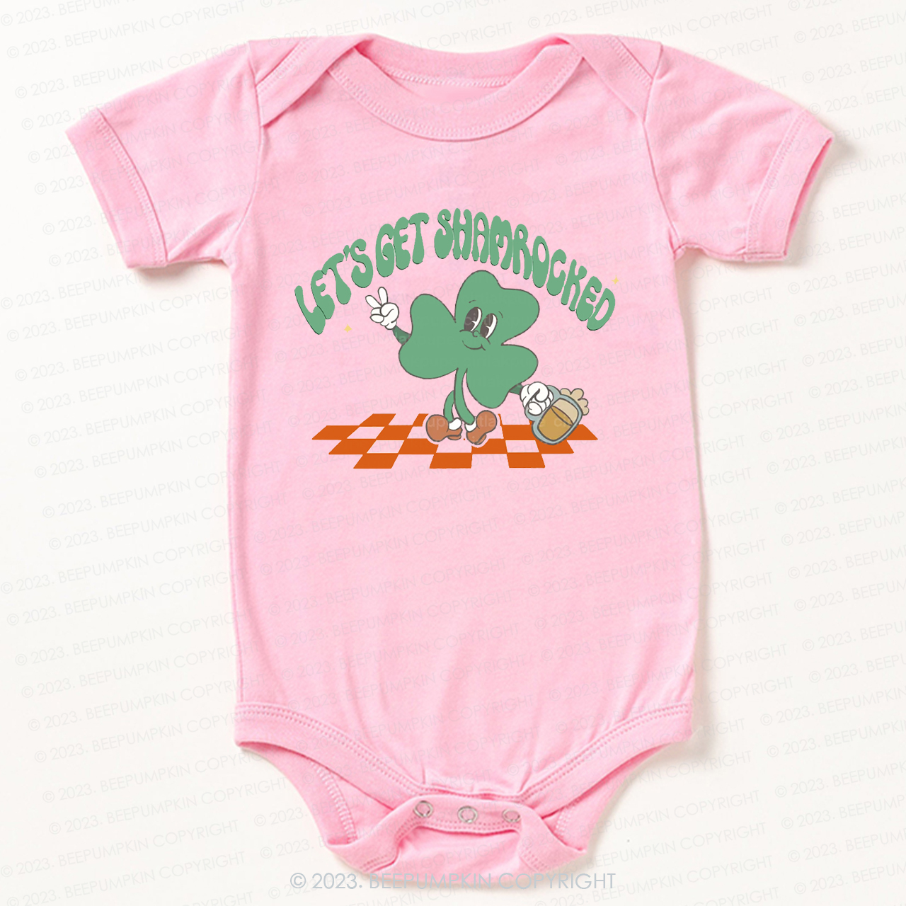 Let's Get Shamrock St.Patricks Day Bodysuit For Baby