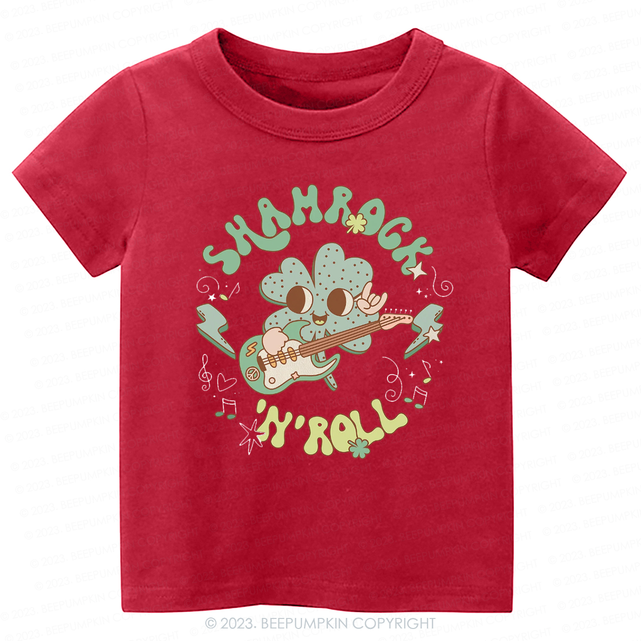 Shamrock N' Roll St.Patricks Day -Toddler Tees