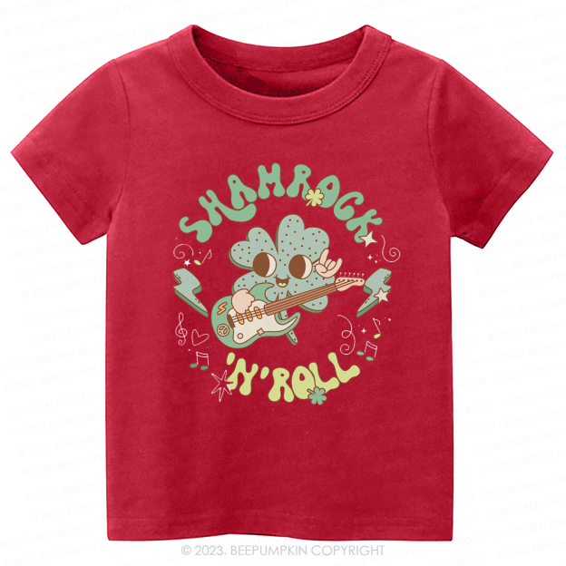 Shamrock N' Roll St.Patricks Day -Toddler Tees