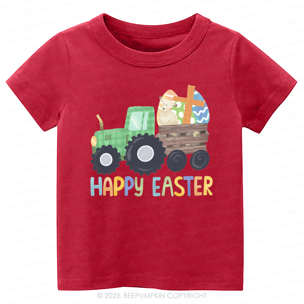 Tractor Easter Egg Hunt-Toddler Tees