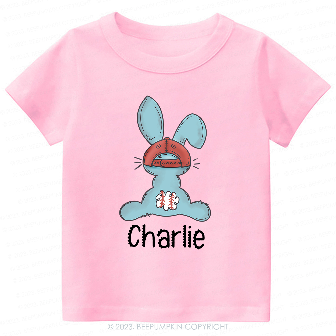 Baseball Easter Bunny-Toddler Tees