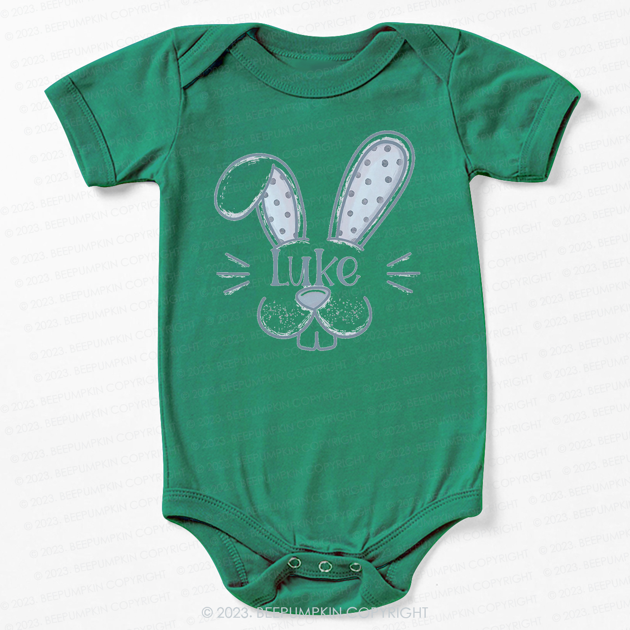 Custom Name Polka Dots Easter Boy Bodysuit For Baby