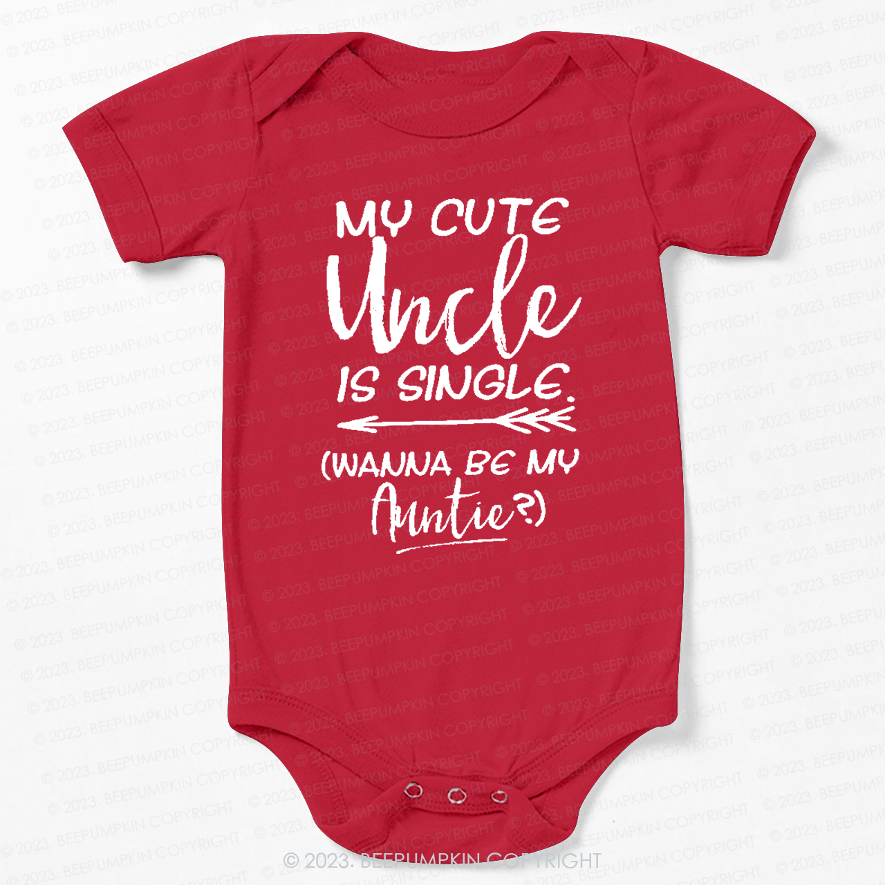 My Cute Uncle Is Single Bodysuit For Baby