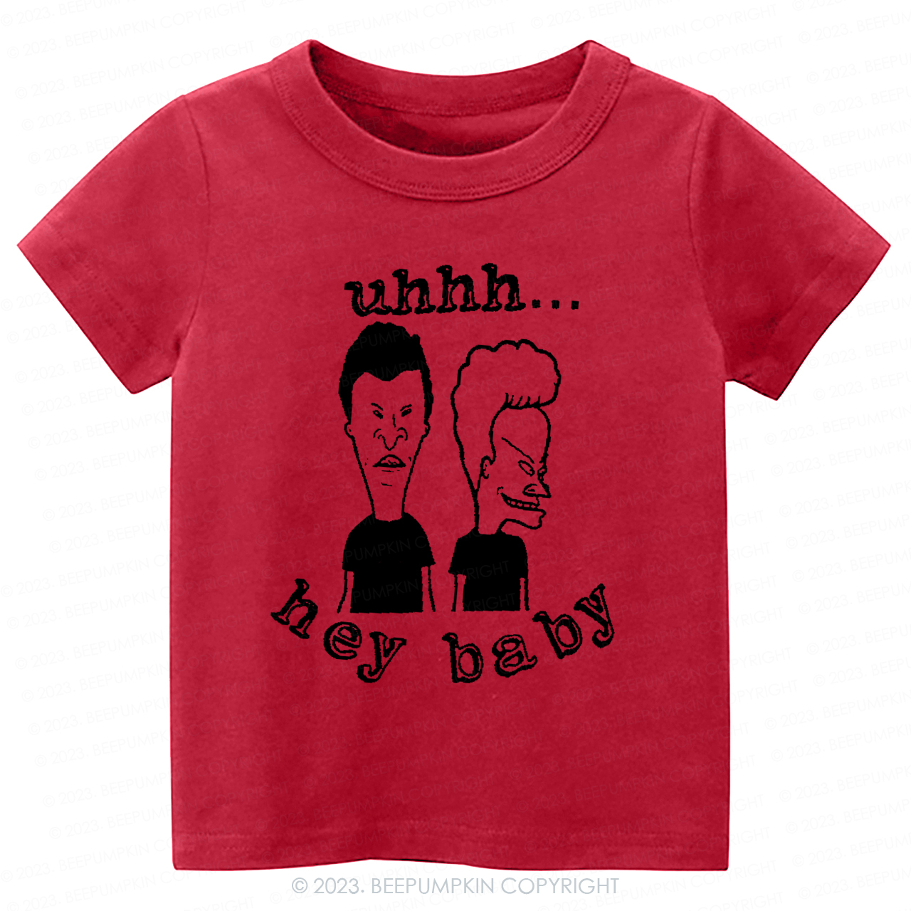 Hey Baby Beavis Butthead Funny 90s Graphic-Toddler Tees