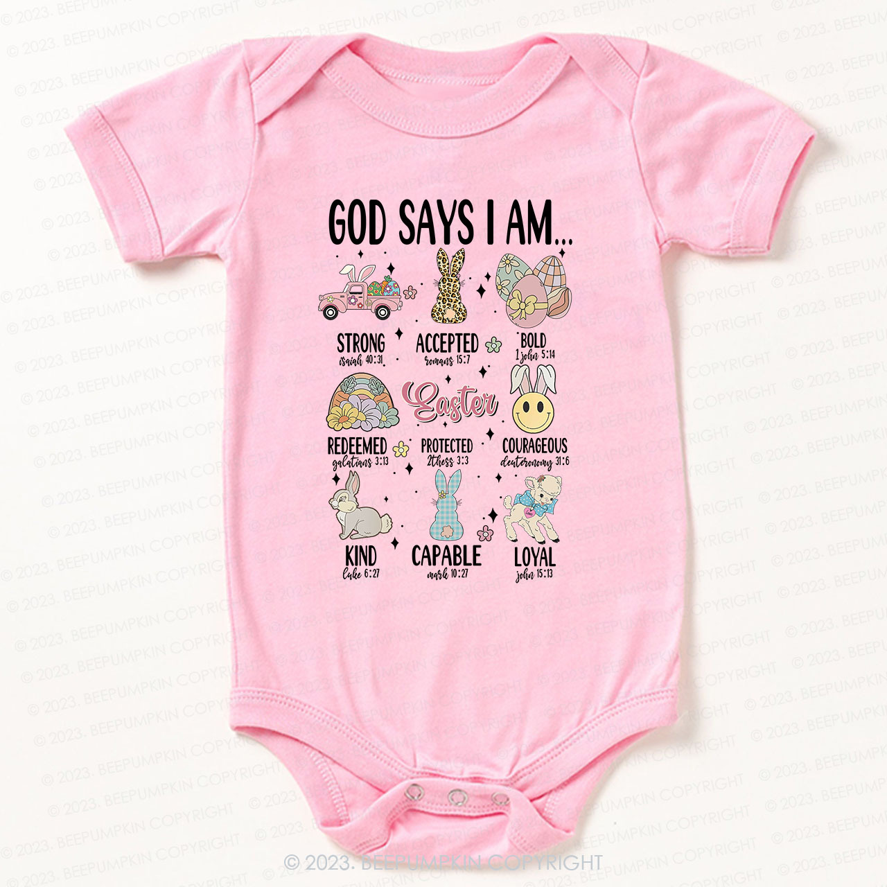 God Says I am Kind Christian Bodysuit For Baby