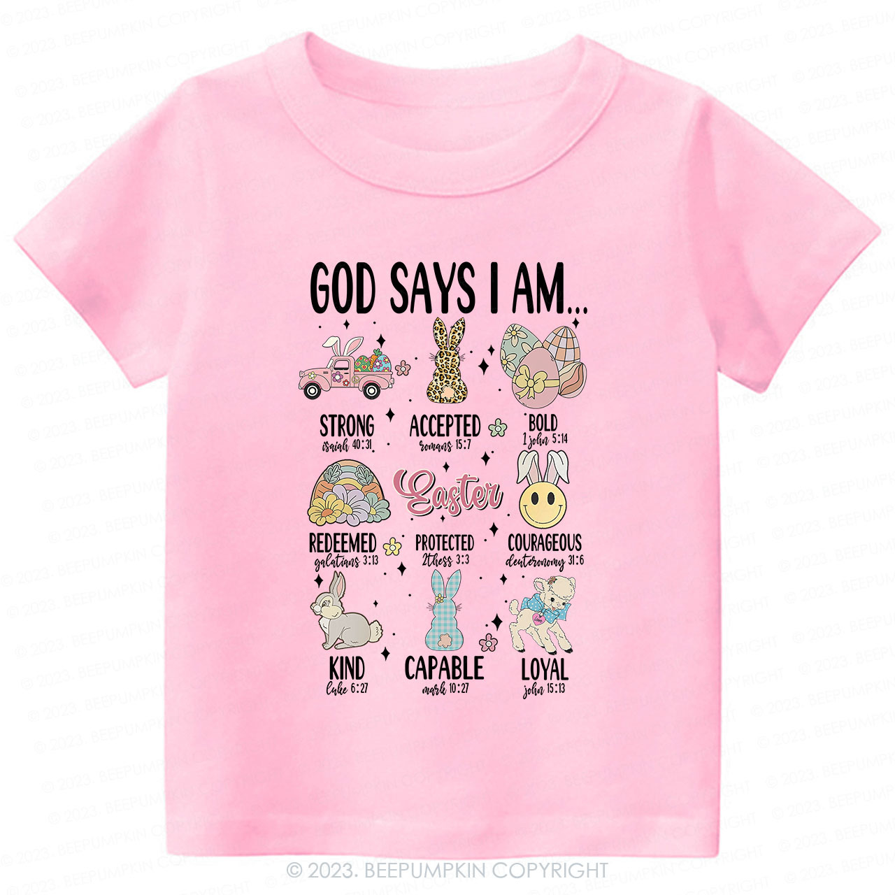 God Says I am Kind Christian -Toddler Tees