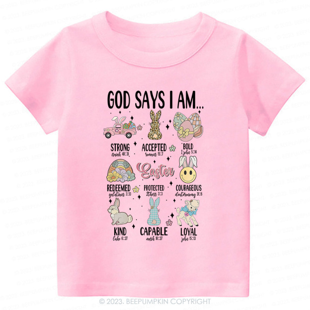 God Says I am Kind Christian -Toddler Tees