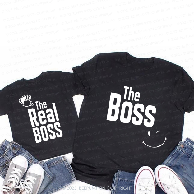 Mommy And Me The Boss And The Real Boss Matching T-shirts