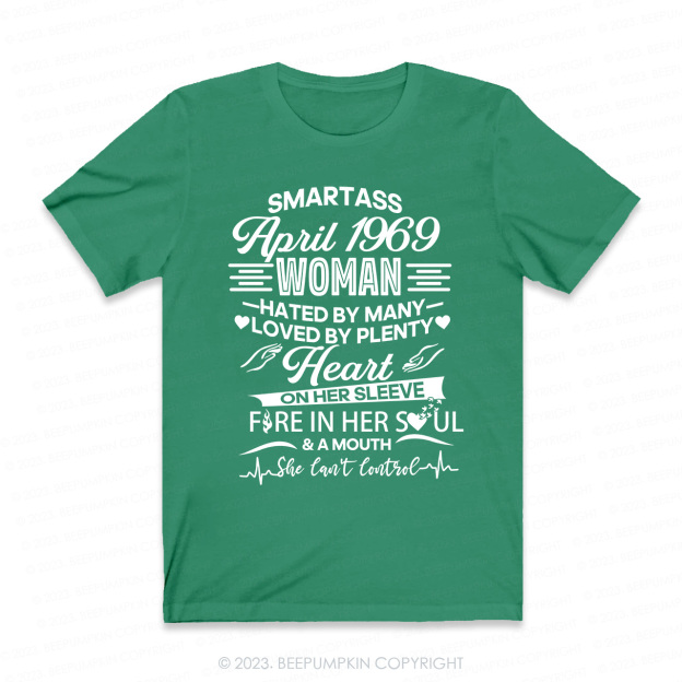 Heart On Her Sleeve Fire In Her Soul Retro T-Shirt