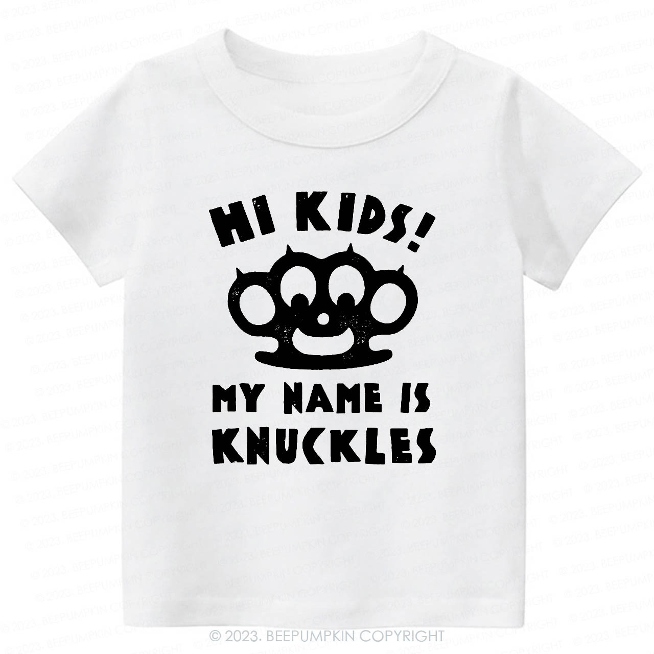 Hi Kids, My Name Is Knuckles Kids Shirt