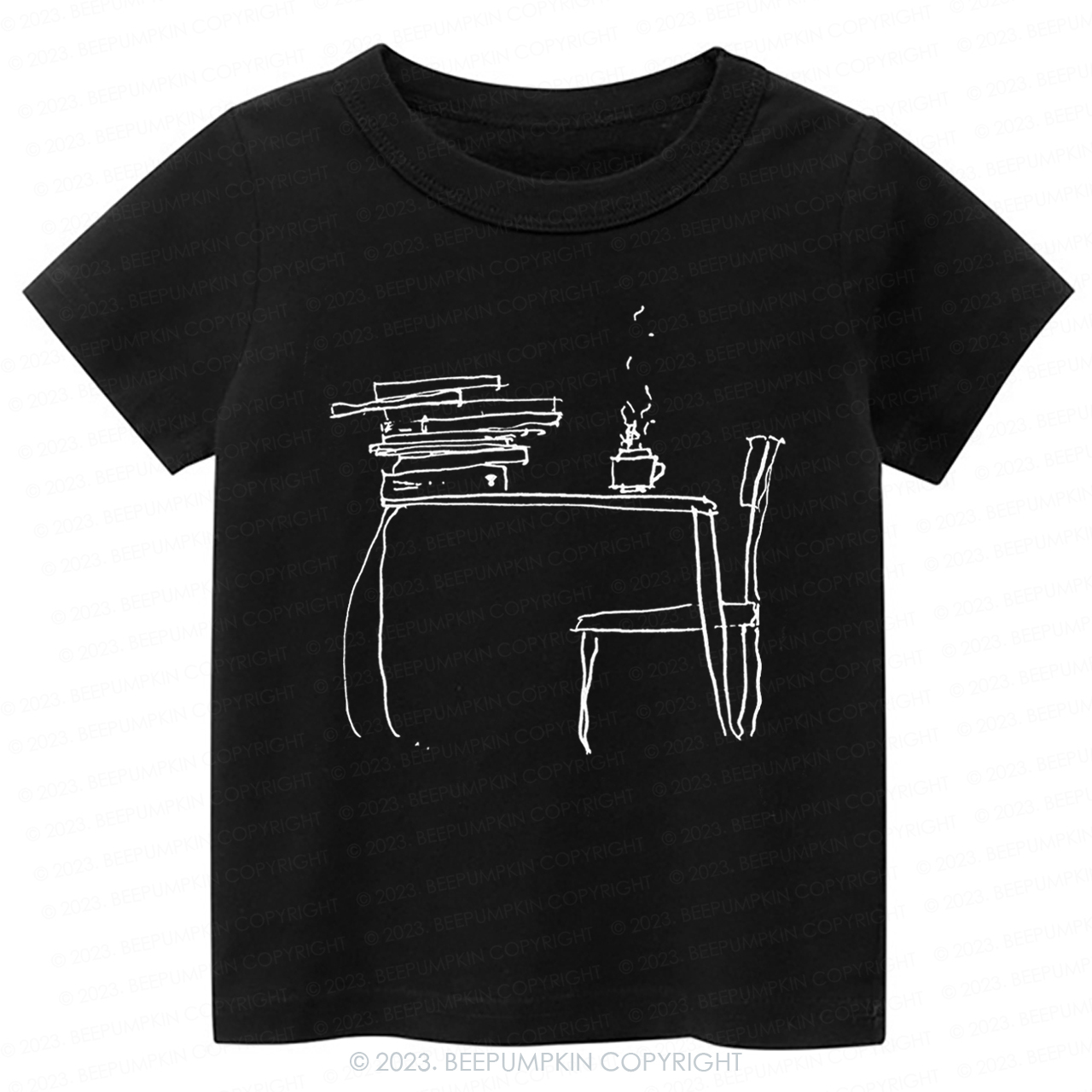 Literary Coffee Book Lover Kids Shirt