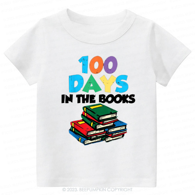 100 Days On The Books Kids Shirt