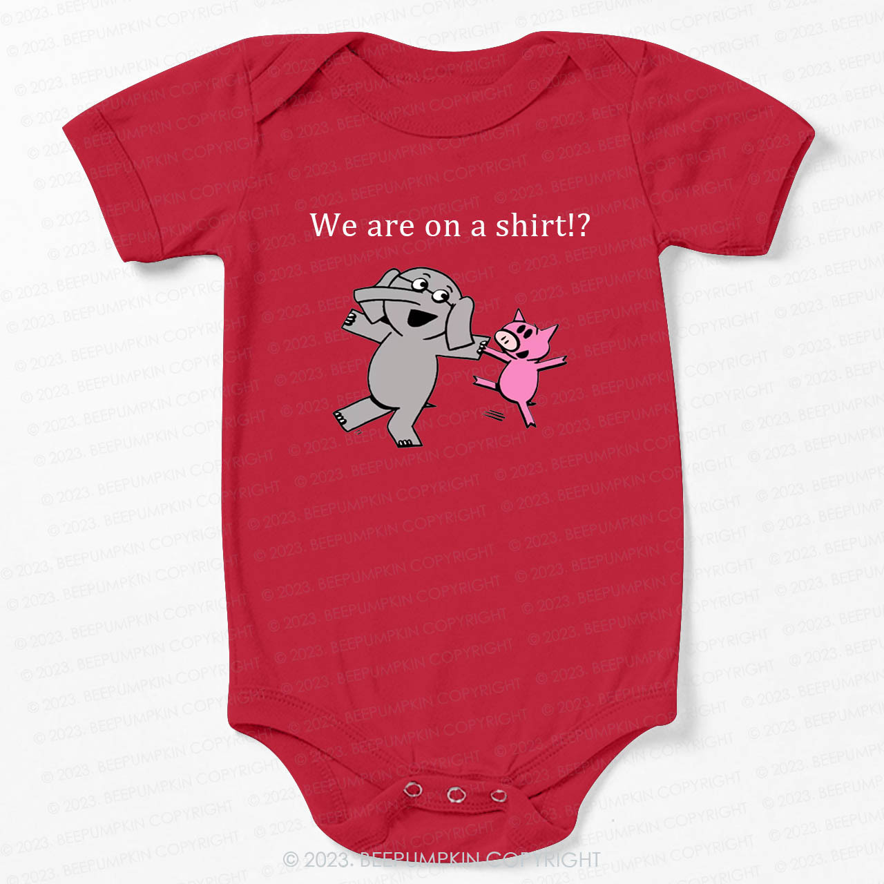 Elephant & Piggie Bodysuit For Baby