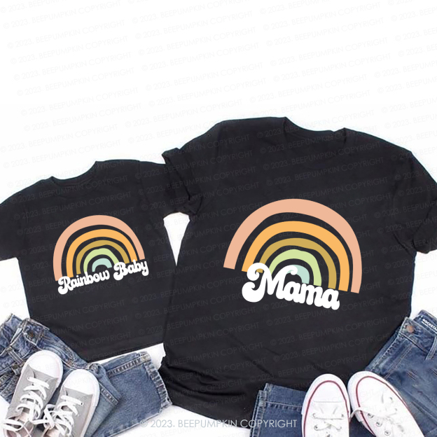 Personalized Matching Mama and Rainbow Baby Bodysuit & Shirts