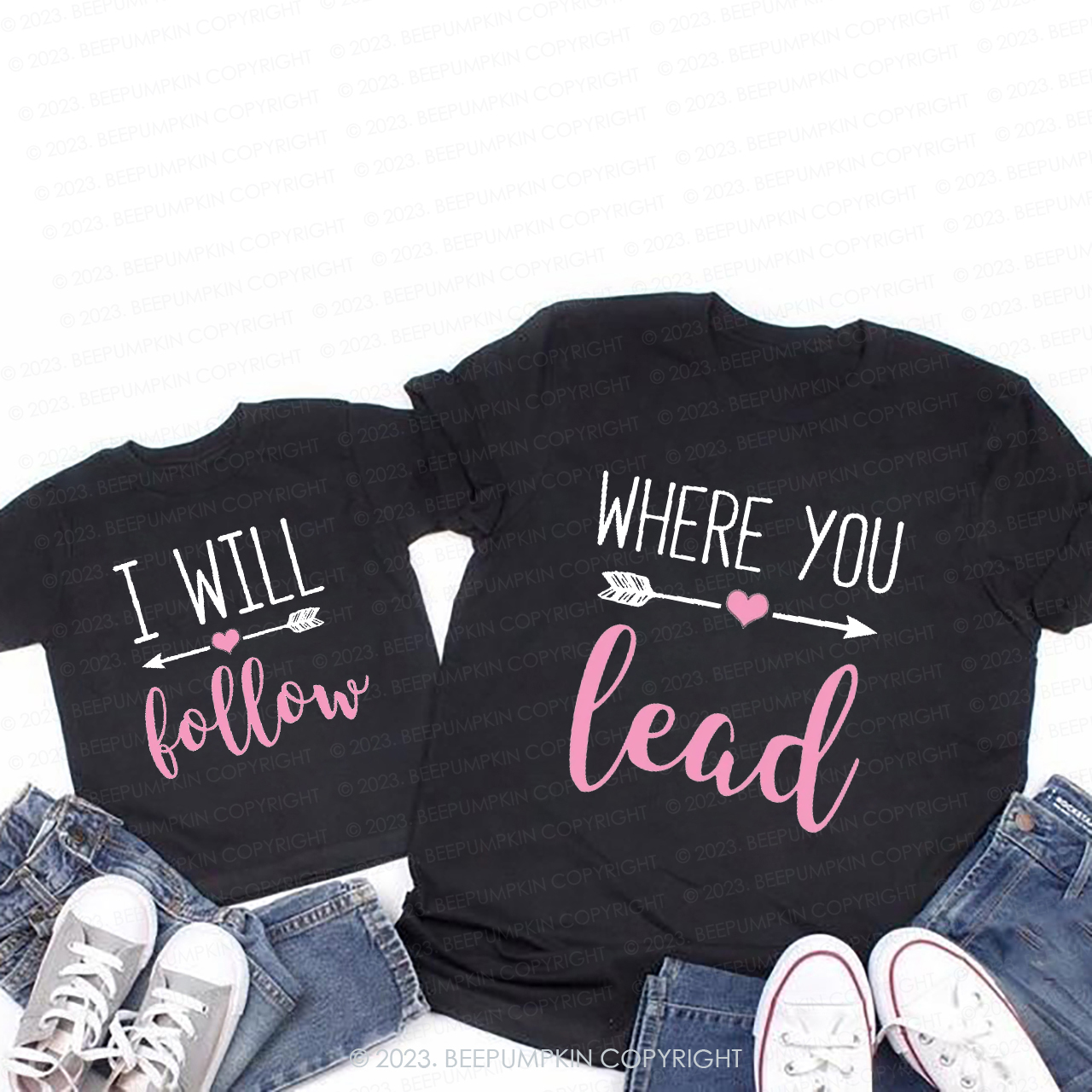 Where you Lead T-Shirts For Mom&Me