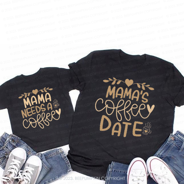 Mommy And Me Coffee T-Shirts For Mom&Me