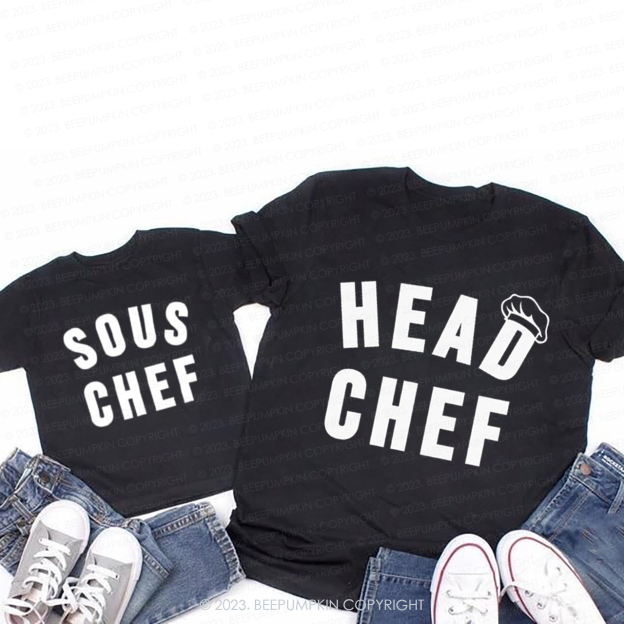 Head Chef Sous Chef T-Shirts For Mom&Me