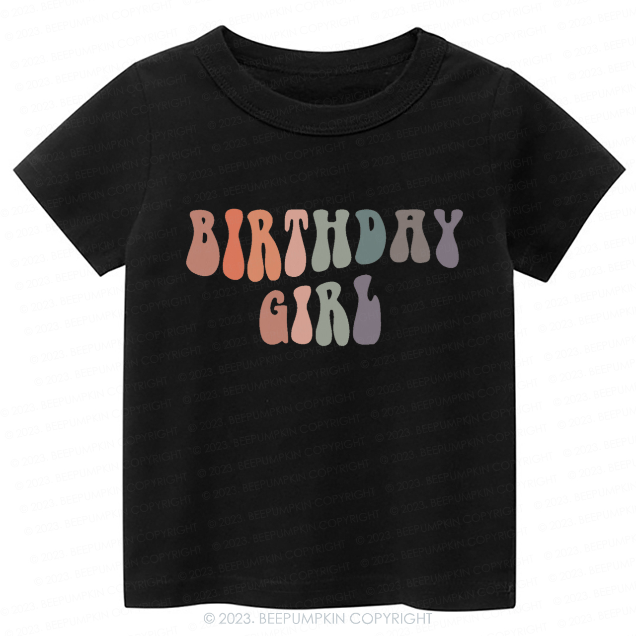 Birthday Girl  Cute Retro Kids Shirt