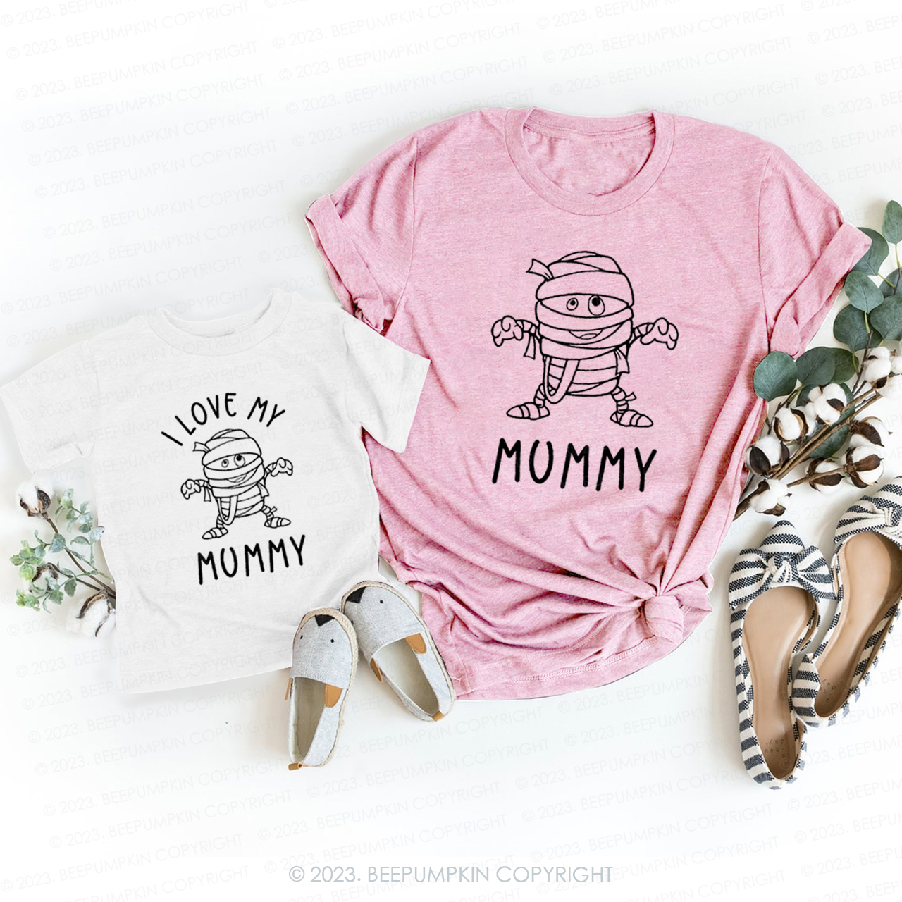 Cute Mummy Bandage Man T-Shirts For Mom&Me