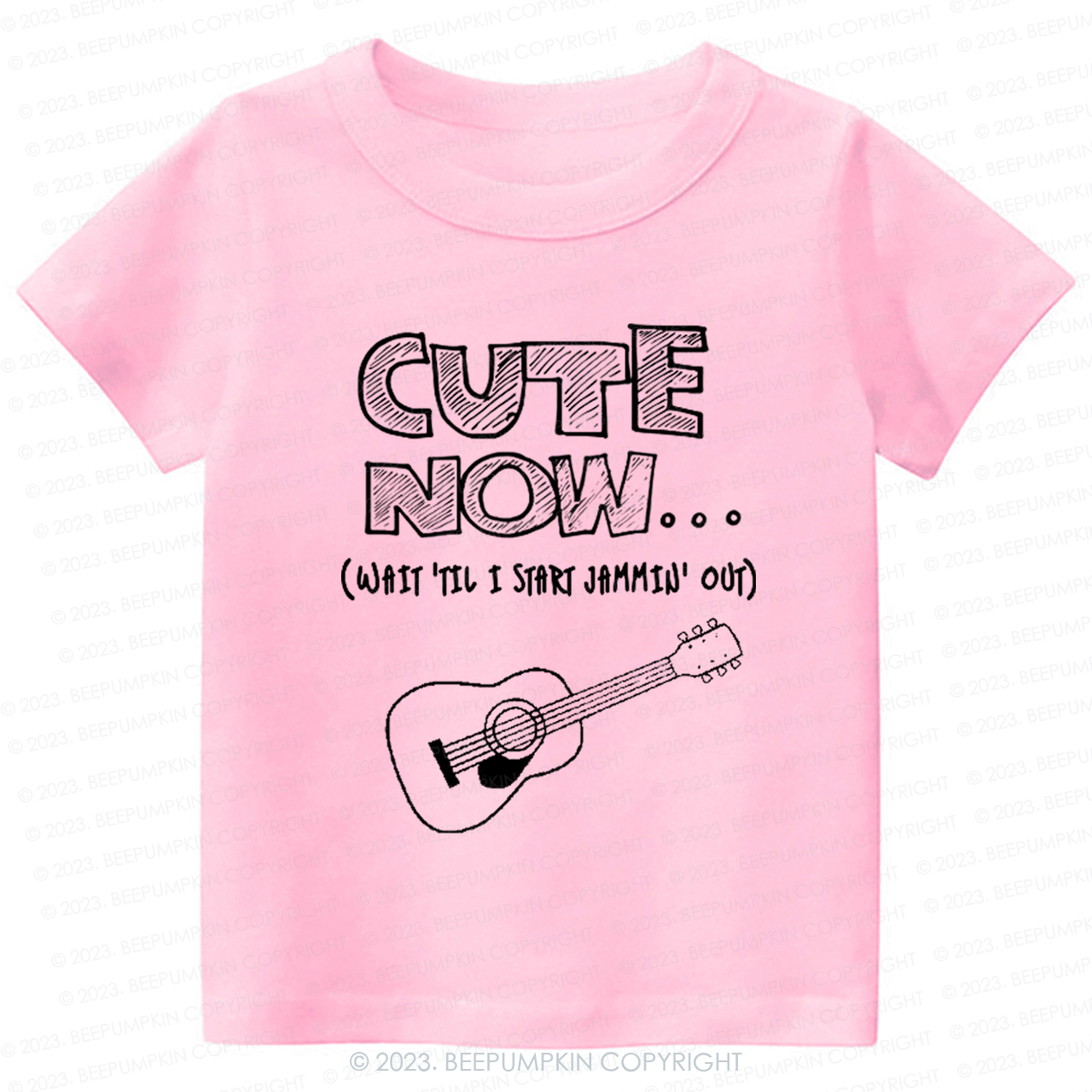 Guitar CUTE NOW Wait Til I Start Jammin Out Kids Shirt