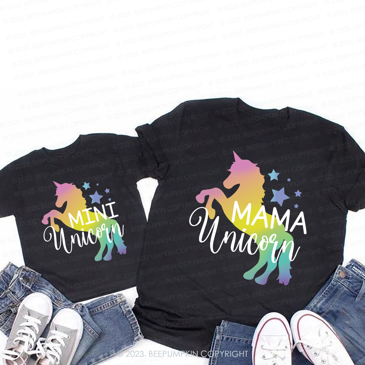 Mini Mama Unicorn T-Shirts For Mom&Me