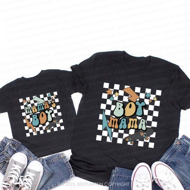 Mama's Boy And Boy Mama T-Shirts For Mom&Me