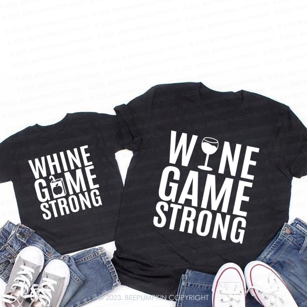 While Game Strong T-Shirts For Mom&Me