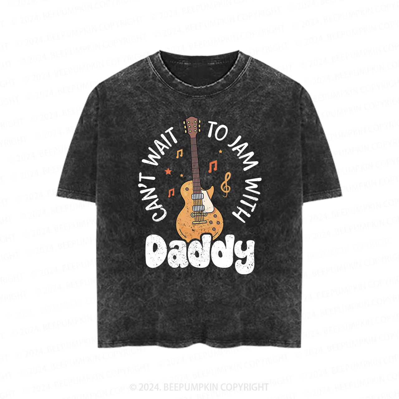 Can't Wait To Jam With Daddy Toddler&Kids Washed Tees