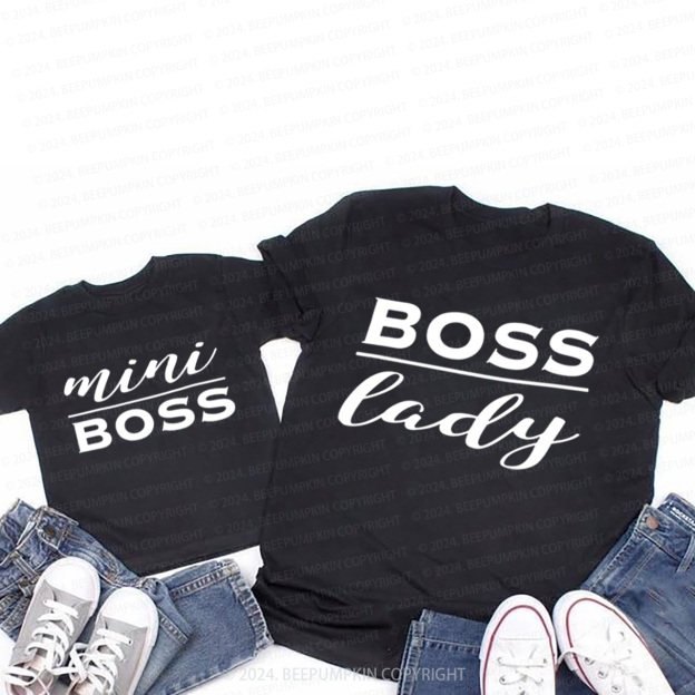 Boss Lady  Mini T-Shirts For Mom&Me