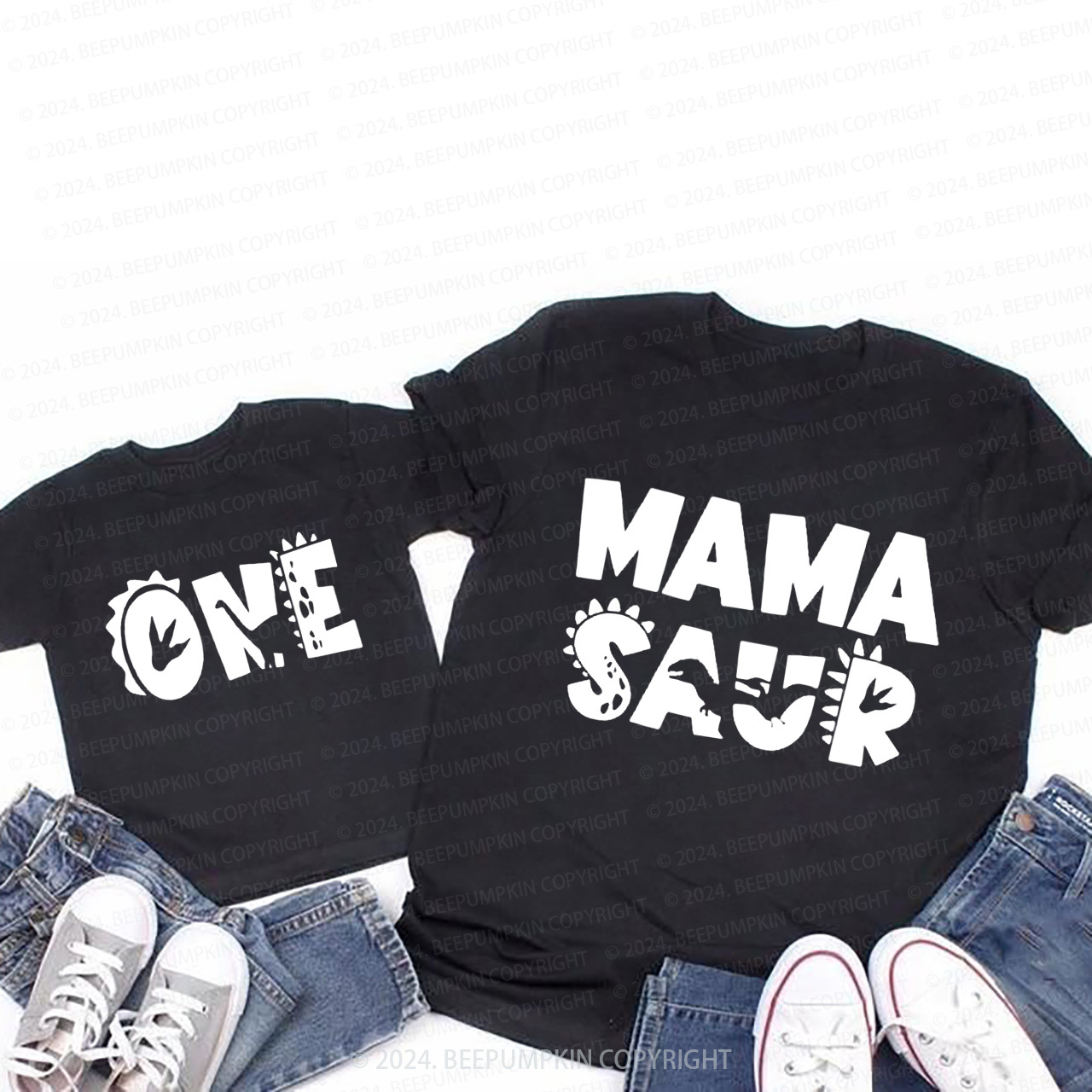 Mamasaurus Babysaurus T-Shirts For Mom&Me