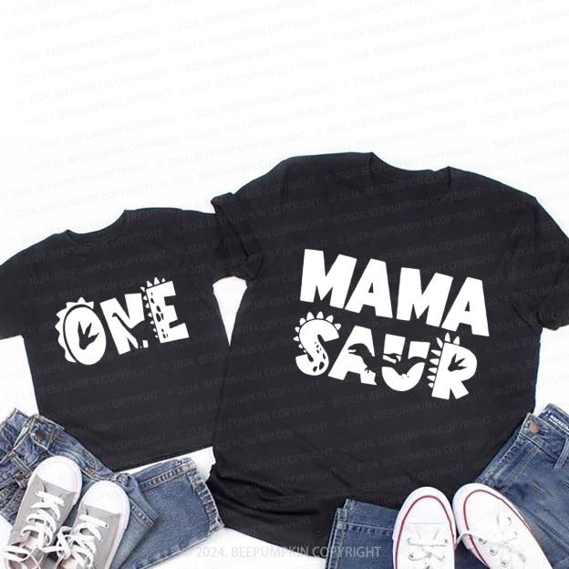 Mamasaurus Babysaurus T-Shirts For Mom&Me