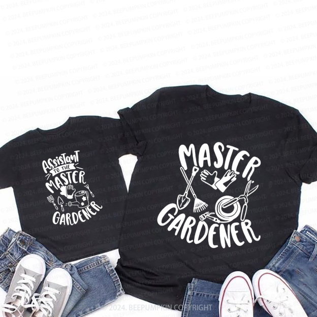 Master Gardener  Assistant To The Master T-Shirts For Mom&Me
