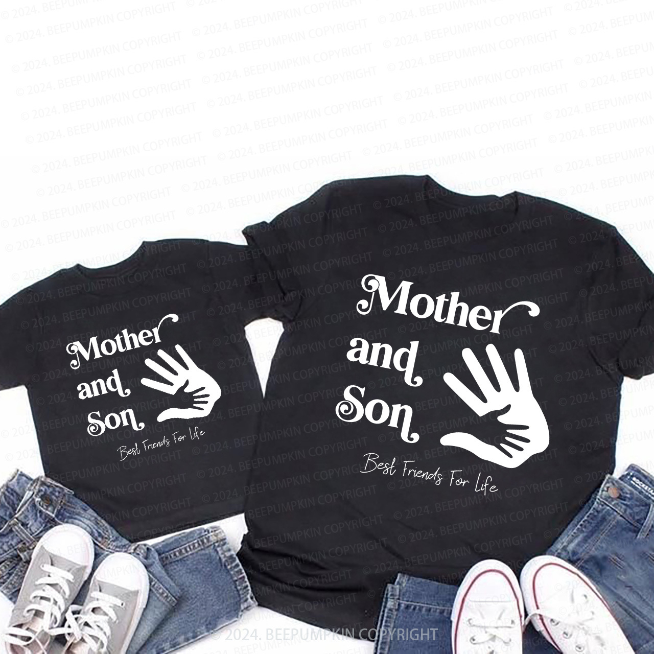 Mother and Son Best Friends For Life T-Shirts For Mom&Me