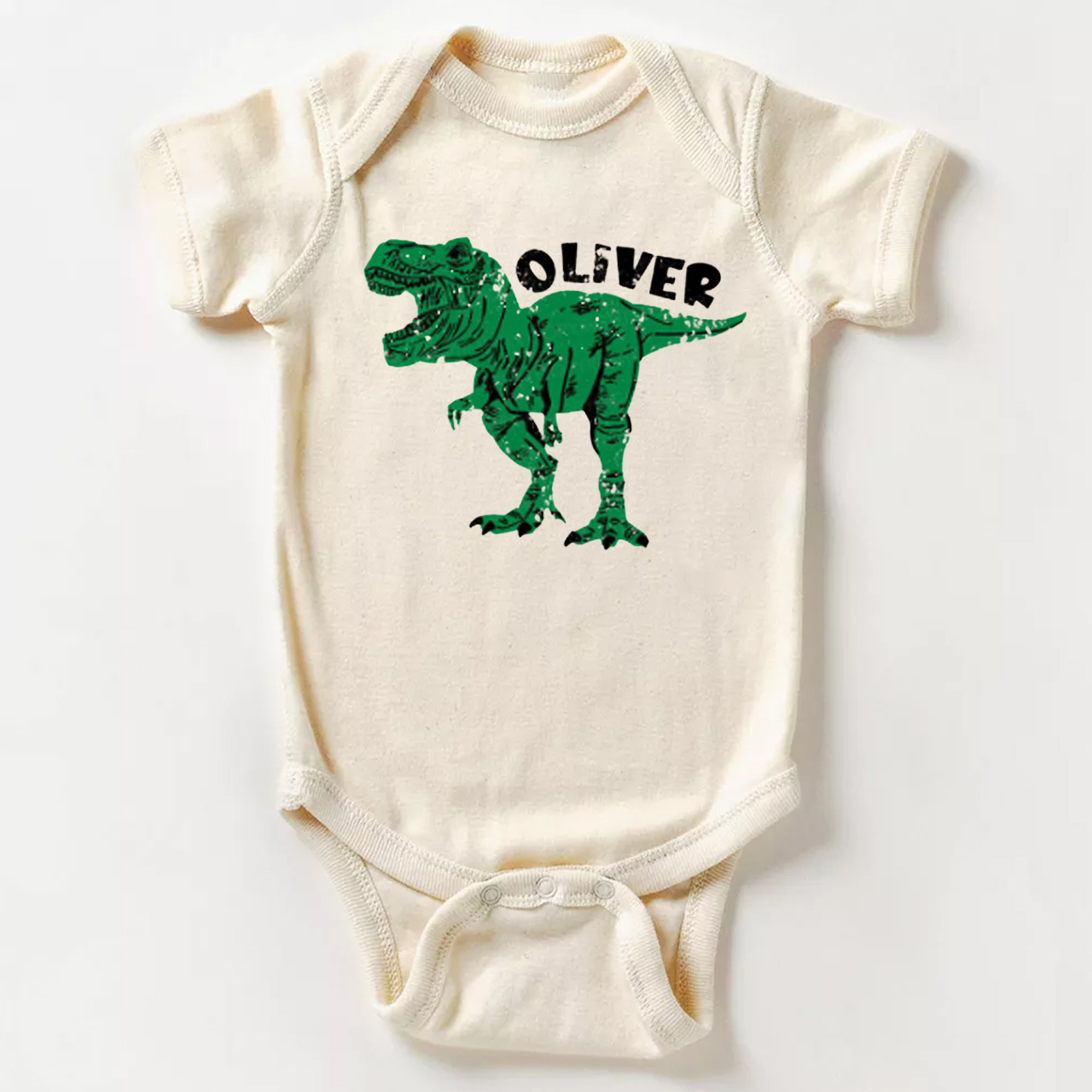 Personalized Dinosaur Bodysuit For Baby