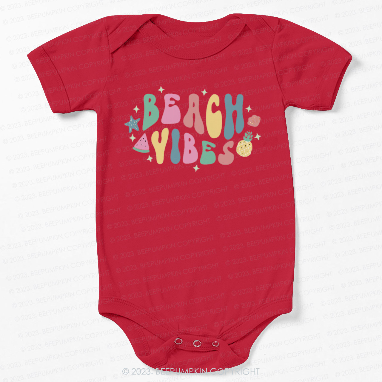 Retro Summer Beach Vibes  Bodysuit For Baby