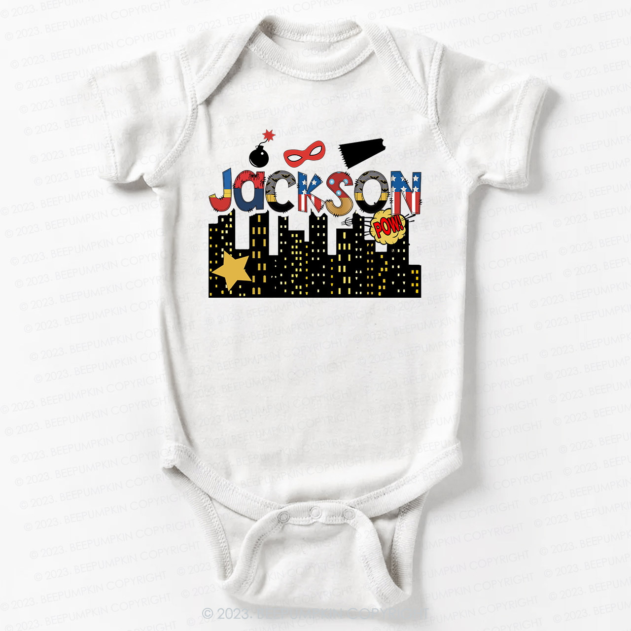 Personalized Eva City ​​Building Bodysuit For Baby