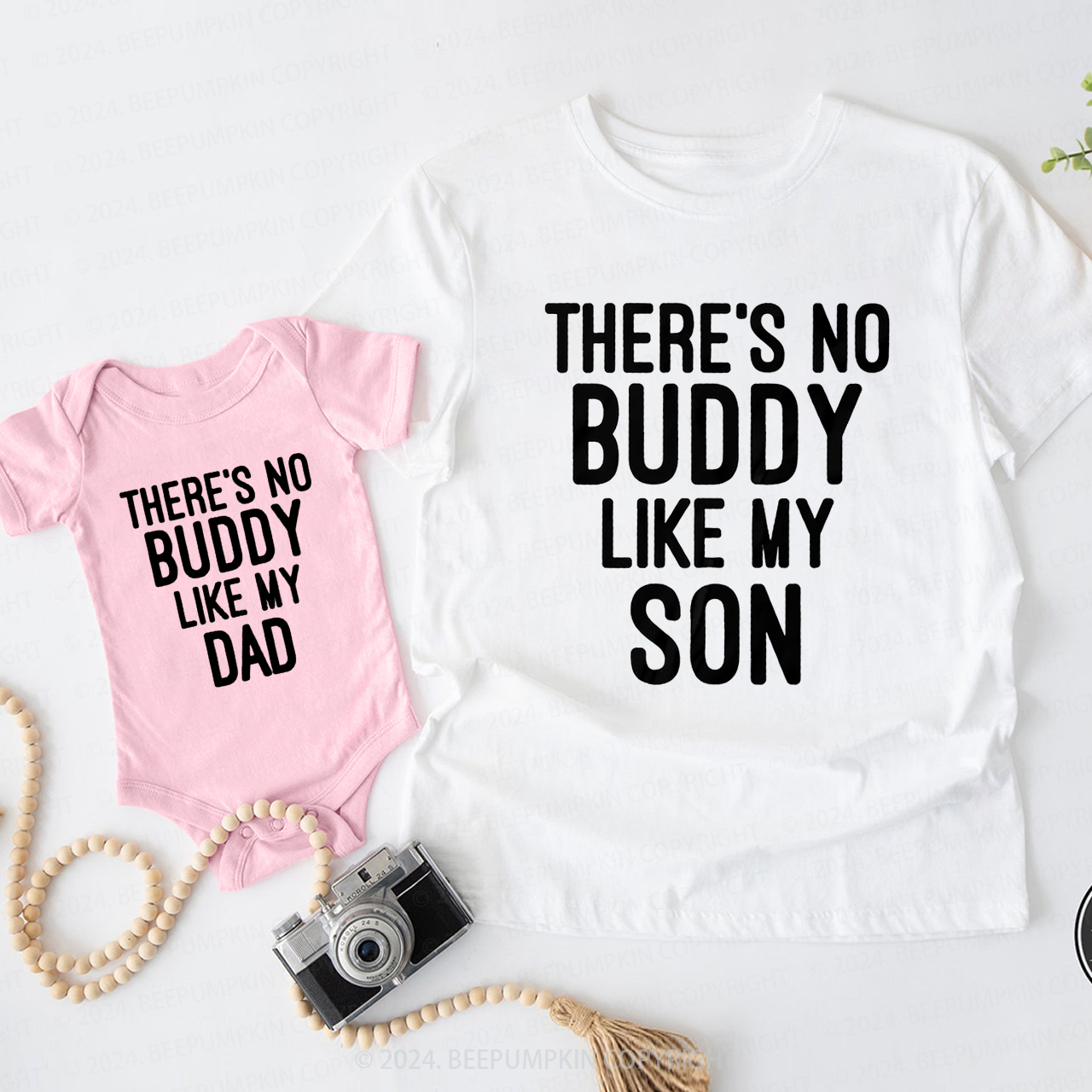 There's No Buddy Like My Son Daddy And Me Matching Shirt