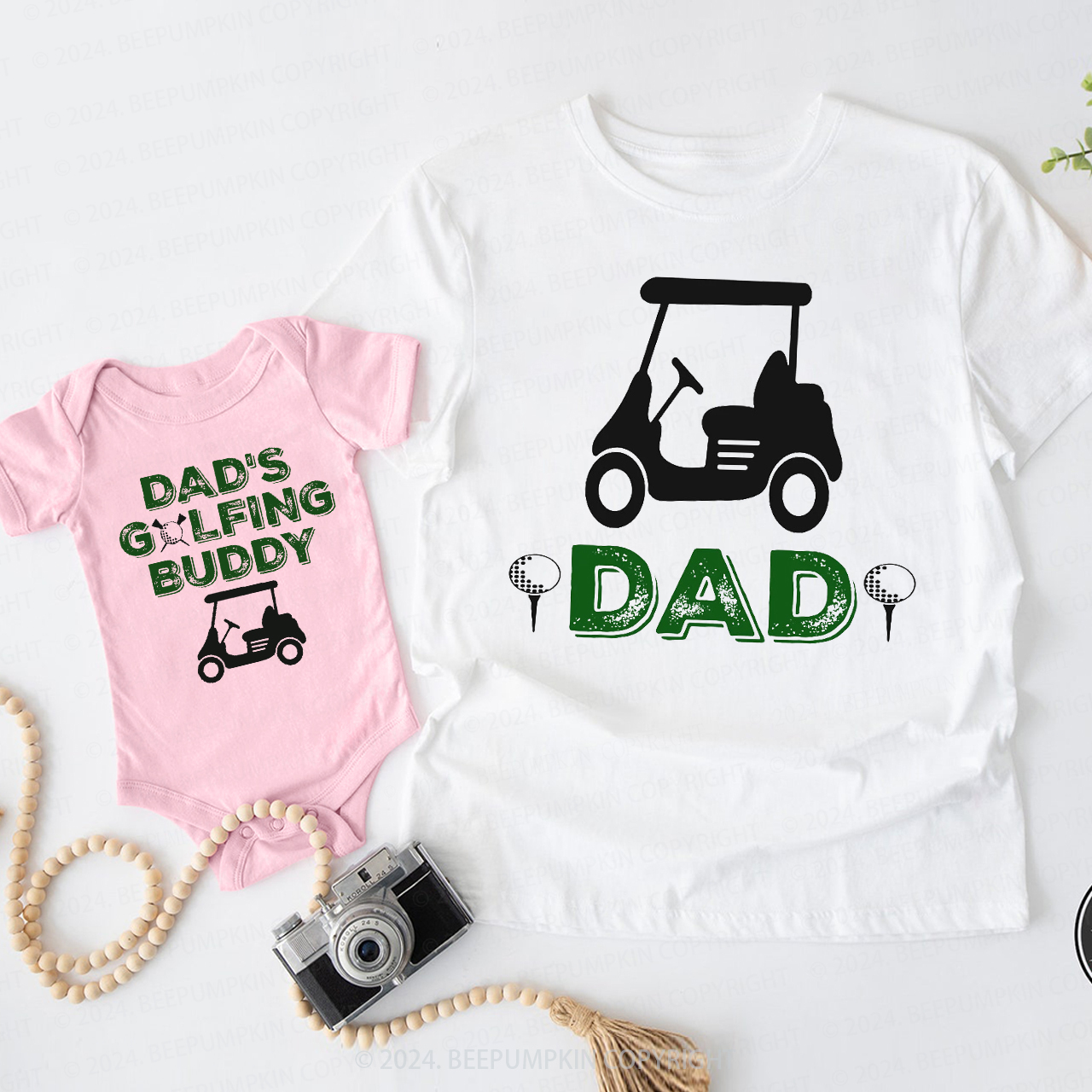 Dad Golf Buddy Daddy And Me Matching Shirt