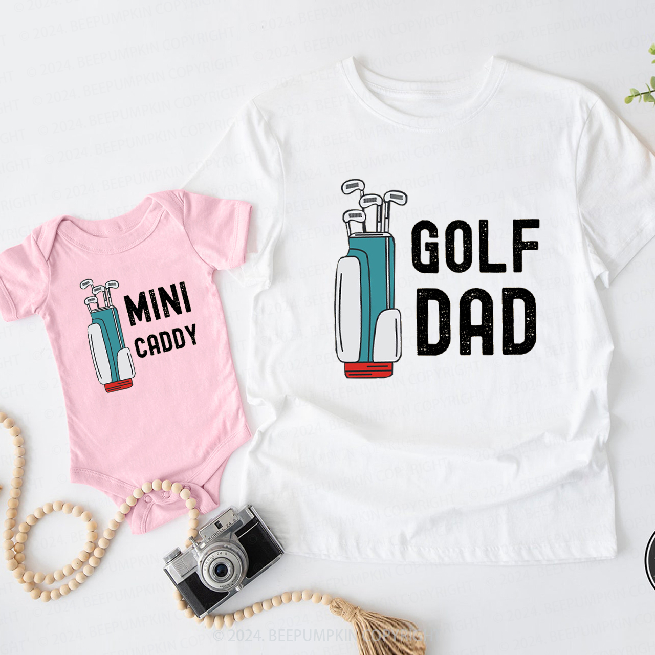 Daddy Golfing Daddy And Me Matching Shirt