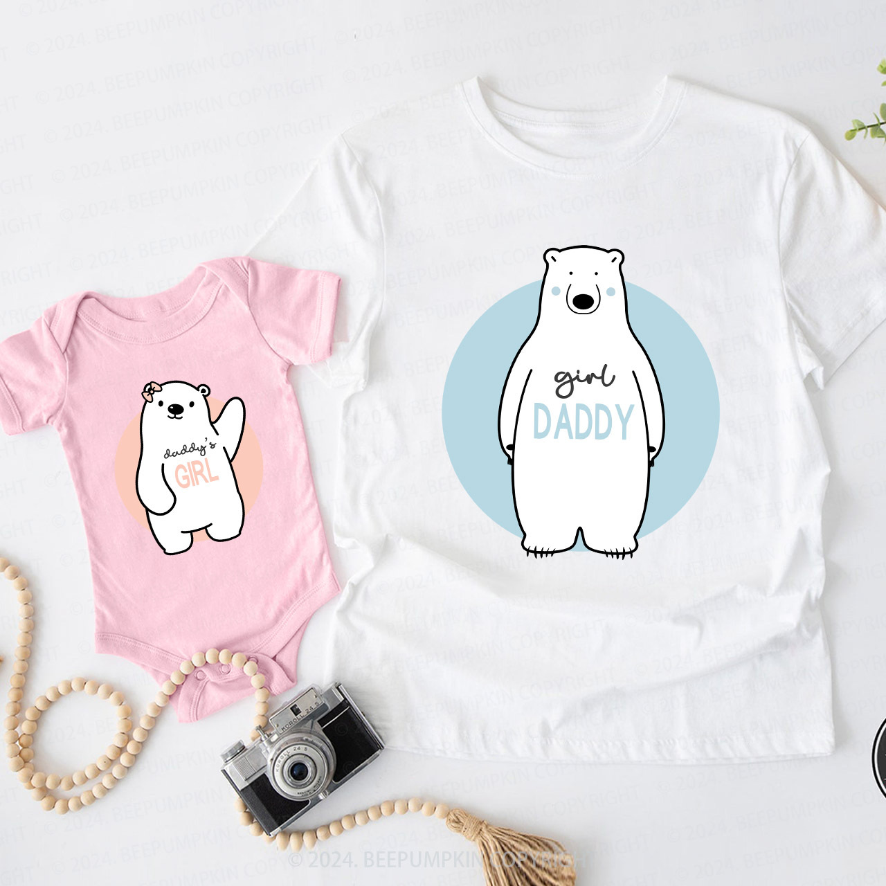 Cute Bear Daddy And Me Matching Shirt