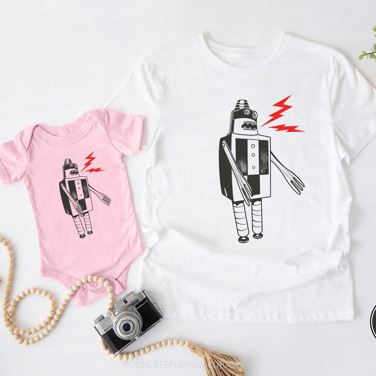 Robot Daddy And Me Matching Shirt