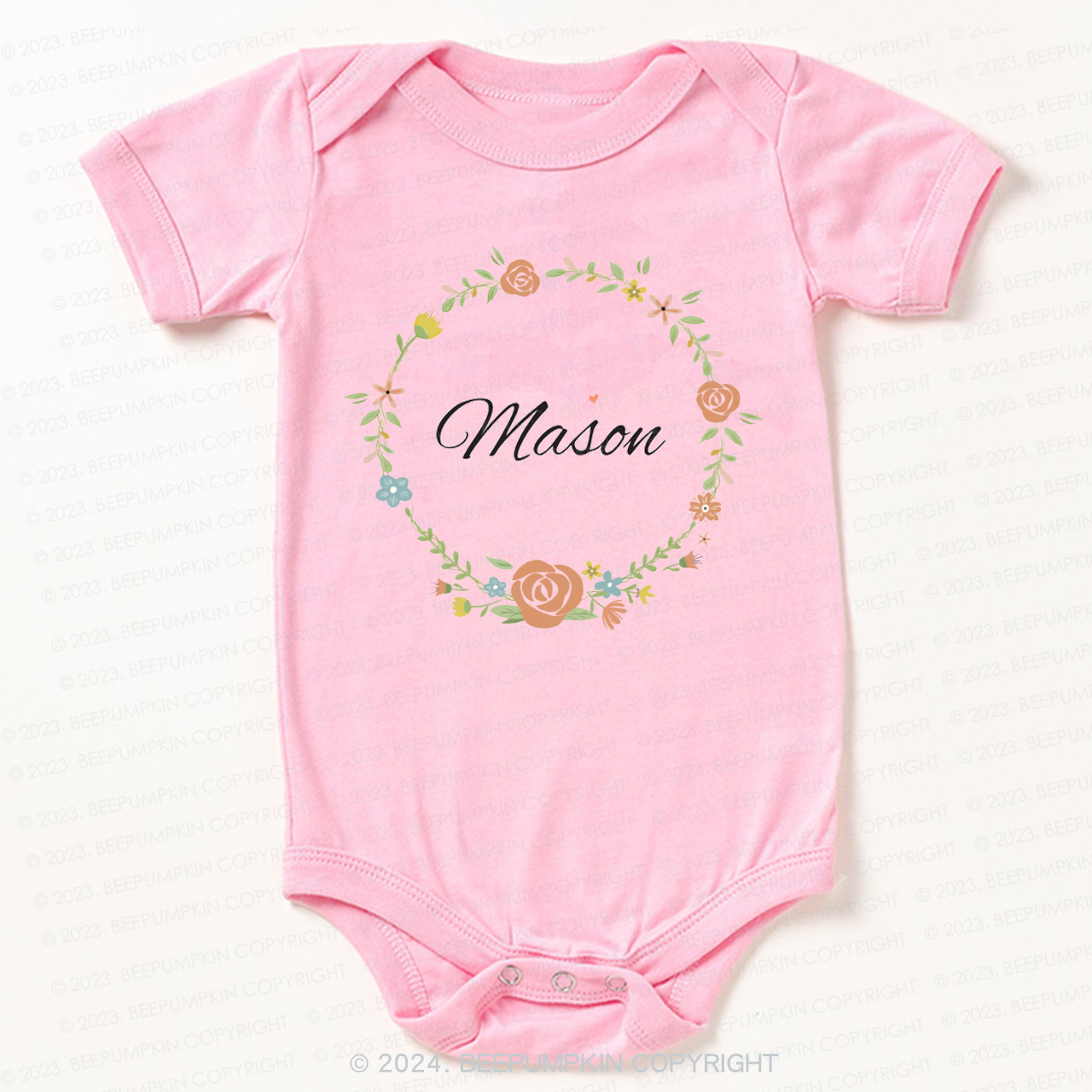 Garland Name Bodysuit For Baby 