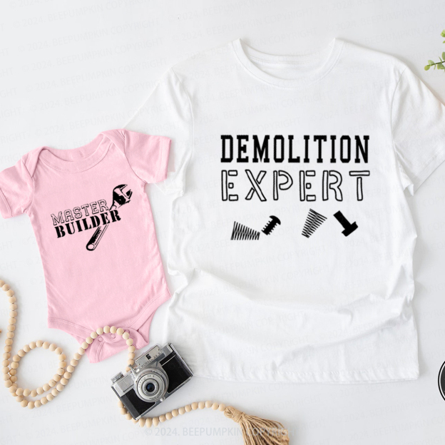 Demolition Expert Daddy And Me Matching Shirt