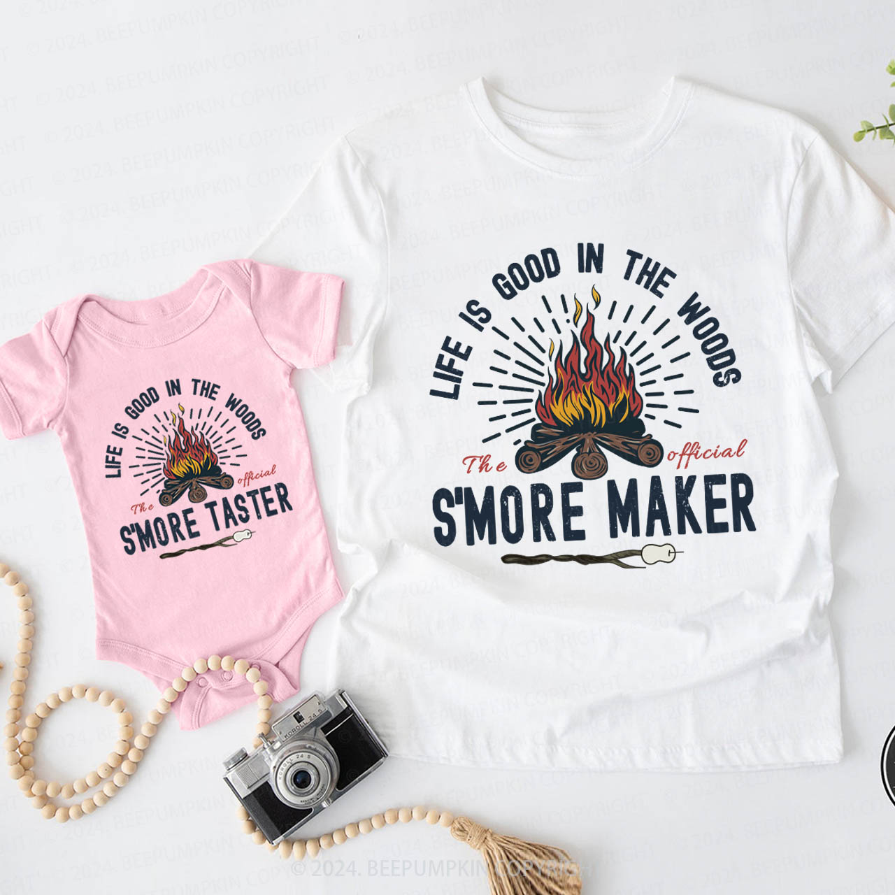 S'Mores Maker Daddy And Me Matching Shirt