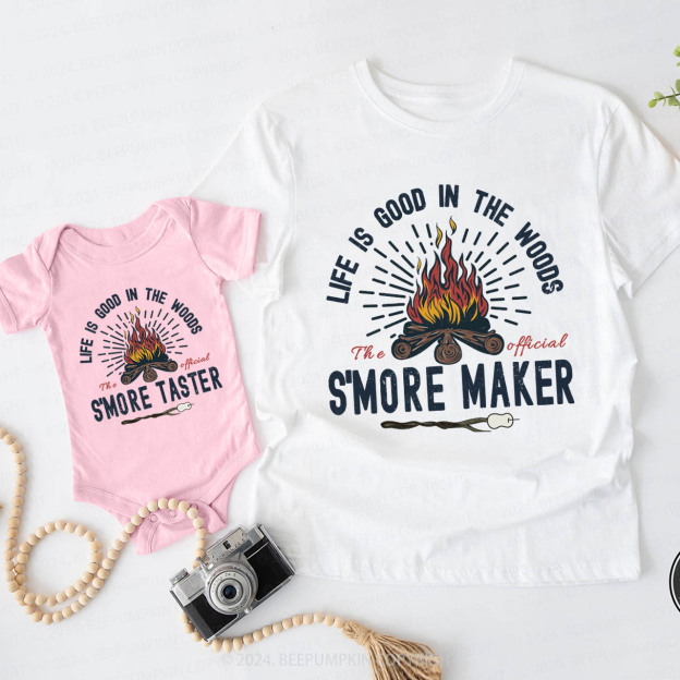 S'Mores Maker Daddy And Me Matching Shirt