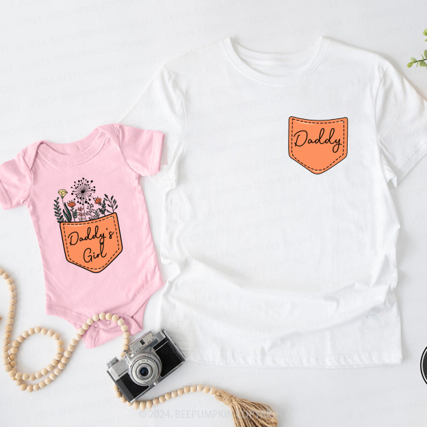 Daddy & Daddy's Girl Flowers Matching Dad and me Shirt