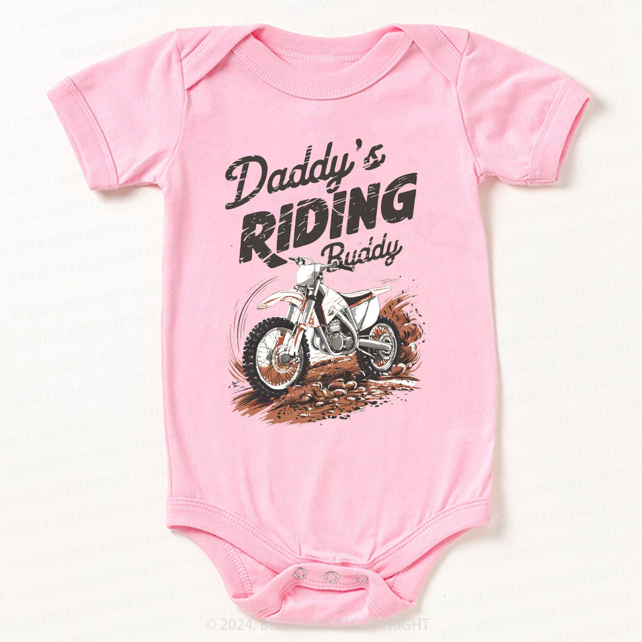 Retro Dirt Bike Bodysuit For Baby 7