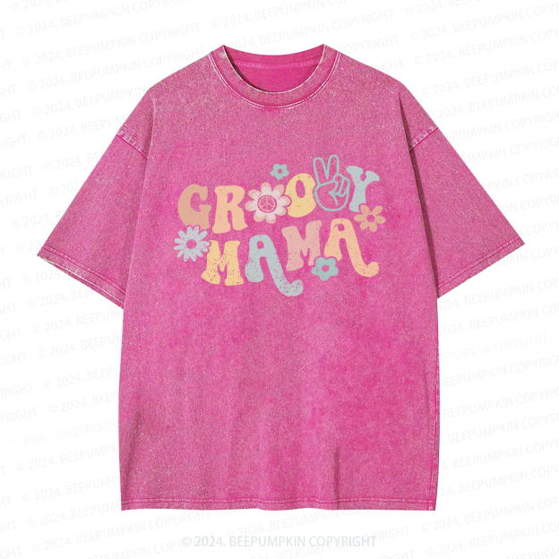 Groovy Mama Colors Mama Washed T-Shirts 